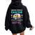 Weekend Forecast Camping With A Chance Of Wine Camper Women Oversized Hoodie Back Print Black