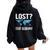 Geography Teacher Lost Study Geography Women Oversized Hoodie Back Print Black