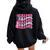 Girl Retro Taylor First Name Personalized Groovy Birthday Women Oversized Hoodie Back Print Black
