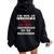 I'm Not An Alcoholic I'm A Drunk Alcoholics Go To Meetings Women Oversized Hoodie Back Print Black