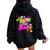 Let's Go It's My Birthday Party Boys Girls Matching Family Women Oversized Hoodie Back Print Black