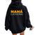 Mama Luchona Bendicion Women Oversized Hoodie Back Print Black