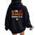 One Thankful Grandma To Be Fall Thanksgiving Pregnancy Women Oversized Hoodie Back Print Black