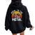 Pedal To The Metal Sewing Machine Quilting Vintage Women Oversized Hoodie Back Print Black