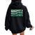 Somebody's Spoiled Blue Collar Wife Collar Worker Club Women Oversized Hoodie Back Print Black