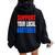 Support Your Local Bartender Beer Liquor Shots And Wine Women Oversized Hoodie Back Print Black