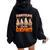 Thanksgiving With My Gnomies Fall Autumn Vibes Women Oversized Hoodie Back Print Black