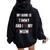 Timmy I Love My Mom Cute Personal Mother's Day Women Oversized Hoodie Back Print Black