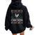 Ugly Christmas Sweater Chicken Ugly Xmas Women Oversized Hoodie Back Print Black