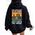 Never Underestimate An Old Man Who Is Fluent Fowl Language Women Oversized Hoodie Back Print Black