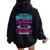 Never Underestimate A Woman With A Chemistry Degree Chemist Women Oversized Hoodie Back Print Black