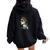 Never Underestimate A Woman With Native Blood Root Women Oversized Hoodie Back Print Black