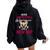 Never Underestimate A Woman With A New Hip Replacement Women Oversized Hoodie Back Print Black