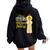 Never Underestimate A Woman With A Rosary Blessed Mary Women Oversized Hoodie Back Print Black