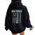 Veteran Of The United States Air Force Retired Women Oversized Hoodie Back Print Black