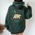Angie Name Personalized Retro Mama Bear Women Oversized Hoodie Back Print Forest