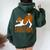 Basenji I Love My Mom -Cute And Fun For Dog People Women Oversized Hoodie Back Print Forest