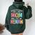 Blessed To Be Called Mom And Memaw Grandma Women Oversized Hoodie Back Print Forest