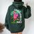 Christmas In July Flamingo Cute Beach Summer Christmas July Women Oversized Hoodie Back Print Forest