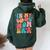 In My Cool Mom Era Groovy Mom Life Women Oversized Hoodie Back Print Forest
