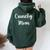 Crunchy Mom Mama Natural Holistic Women Oversized Hoodie Back Print Forest