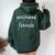 Engagement Party Girlfriend Fiancee T Women Oversized Hoodie Back Print Forest