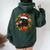 Black Cat And Wine Christmas Wreath Ornament Women Oversized Hoodie Back Print Forest