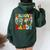 Groovy Daddy Retro Matching Family 60S 70S Dad Fathers Day Women Oversized Hoodie Back Print Forest