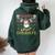 Happy Owlidays Ugly Christmas Sweater 2023 Christmas Owl Women Oversized Hoodie Back Print Forest