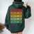 Herkimer County New York Rainbow Text Women Oversized Hoodie Back Print Forest