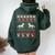 Ho Horses Xmas Ugly Christmas Sweater Equestrian Women Oversized Hoodie Back Print Forest