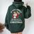 If You Jingle My Bells Christmas Santa With Beer Women Oversized Hoodie Back Print Forest