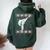 Karate Girl Ugly Christmas Sweater Martial Arts Fighter Women Oversized Hoodie Back Print Forest