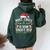 Most Likely To Drink Santa's Beer Christmas Drinking Wine Women Oversized Hoodie Back Print Forest