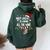 Most Likely To Drink All The Wine Family Christmas Pajamas Women Oversized Hoodie Back Print Forest