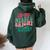 In My Merry And Bright Era Cute Groovy Retro Xmas Christmas Women Oversized Hoodie Back Print Forest