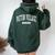 Patton Village California Ca Vintage Athletic Sports Women Oversized Hoodie Back Print Forest