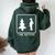 I Pee Outside Sarcastic Camping For Campers Women Oversized Hoodie Back Print Forest