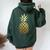 Pineapple Gold Cute Beach T For Kid Vacation Women Oversized Hoodie Back Print Forest