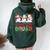 Snowman Wound Care Nurse Squad Christmas Holiday Matching Women Oversized Hoodie Back Print Forest