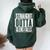 Straight Outta Glens Falls Women Oversized Hoodie Back Print Forest