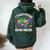 I Teach Future Super Heroes Teaching Mother Day Women Oversized Hoodie Back Print Forest
