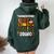 Thanksgiving Squad Turkey Fall Autumn Girls Women Oversized Hoodie Back Print Forest
