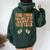 Thanksgiving Twin Pregnancy Announcement Fall Baby Reveal Women Oversized Hoodie Back Print Forest