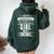 Never Underestimate A Girl With A Football Women Oversized Hoodie Back Print Forest