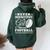 Never Underestimate A Girl Who Play Football Football Fan Women Oversized Hoodie Back Print Forest