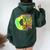 Never Underestimate A Girl Who Plays Soccer Sports Lover Women Oversized Hoodie Back Print Forest