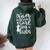 Never Underestimate A Girl With A Violin Cool Quote Women Oversized Hoodie Back Print Forest