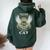Never Underestimate An Old Woman With T Women Oversized Hoodie Back Print Forest