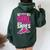 Never Underestimate The Power Of A Girl With Running Shoes T Women Oversized Hoodie Back Print Forest